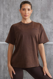 Unwind - Oversized T-Shirt in Brown