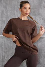 Unwind - Oversized T-Shirt in Brown